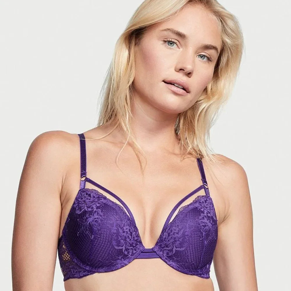 Victoria's Secret Women's purple Very Sex Push-Up Bra Size 38DD